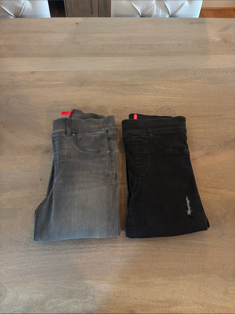 SPANX Women's Jeans Pair - Gray and Black
